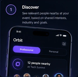 Discover app screen concept