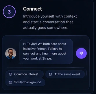 Connect app screen concept